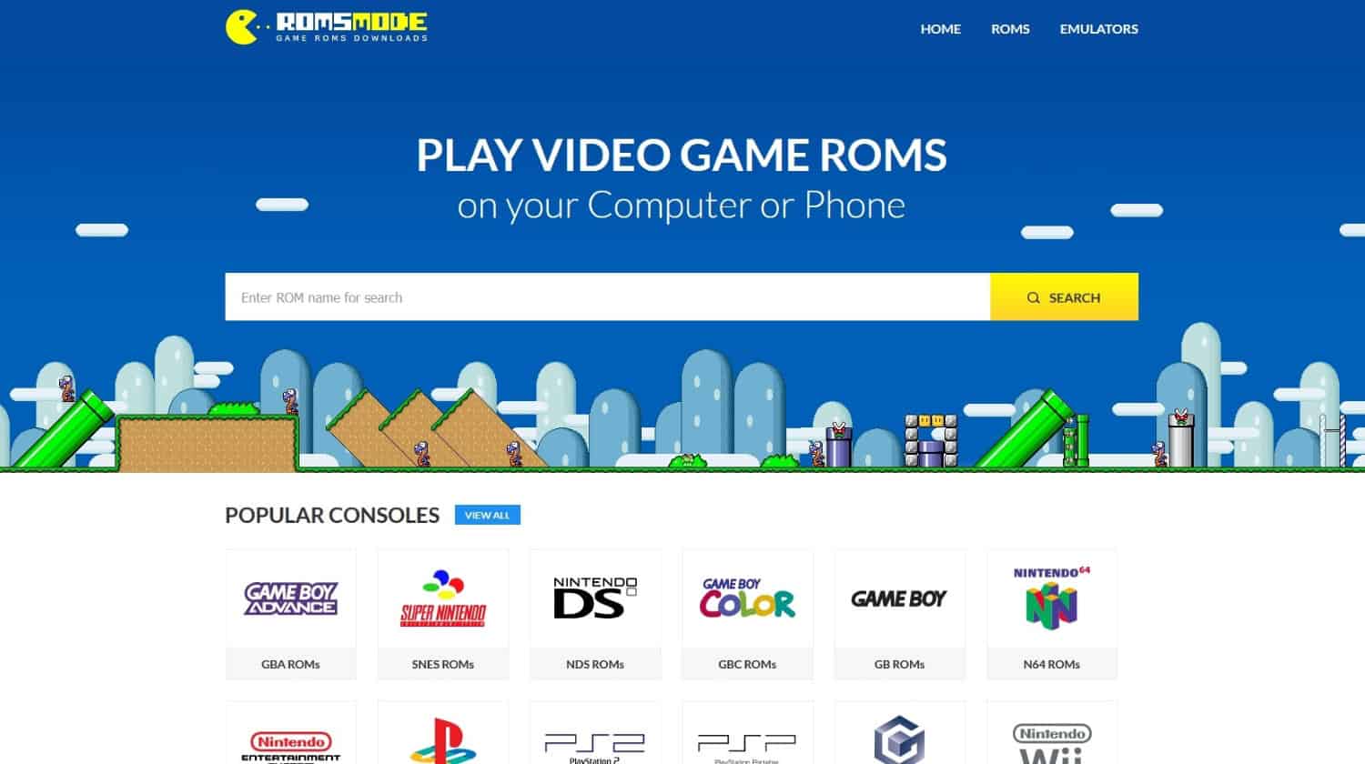 FREE ROMs ISOs Download for SNES, NES, GBA, PSX, MAME, PS2, PSP