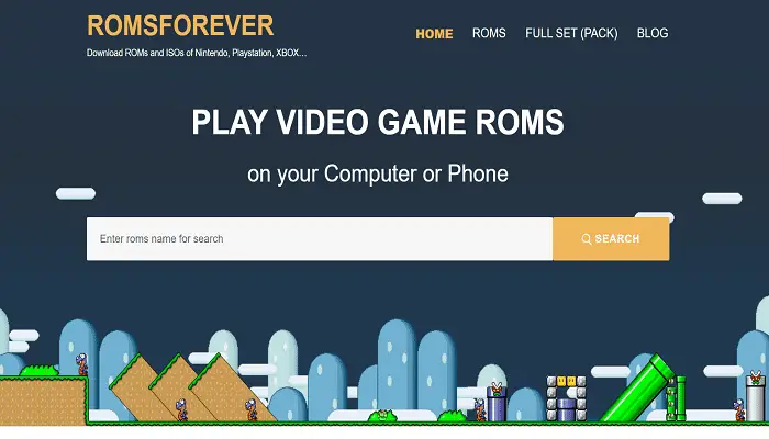 romsforever.co at WI. ROMSFUN.COM  Download ROMs and ISOs of Nintendo,  Playstation, XBOX